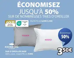 JYSK Taie d'oreiller inge offre
