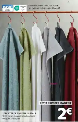 JYSK Serviette de toilette uppsala offre