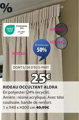 JYSK Rideau occultant aldra offre