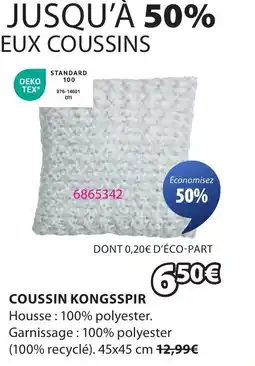 JYSK Coussin kongsspir offre