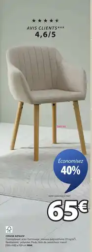 JYSK Chaise adslev offre