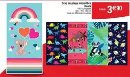 Cora x Carrefour Dim - drap de plage microfibre offre