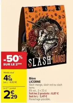 Cora x Carrefour Slash - bière offre