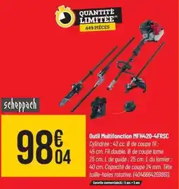 Bricorama Scheppach - outil multifonction mfh420-4frsc offre