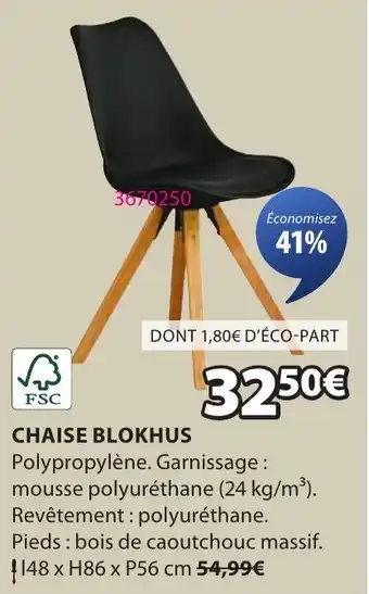 JYSK Chaise blokhus offre