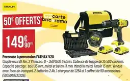 Bricorama Stanley - perceuse à percussion fatmax v20 offre