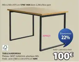 JYSK Table aabenraa offre
