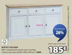 JYSK Buffet vislinge offre