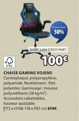 JYSK Chaise gaming vojens offre