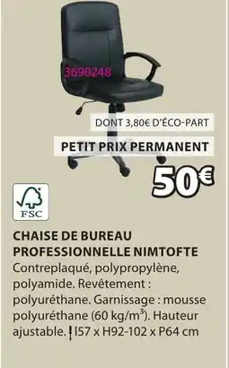 JYSK Chaise de bureau professionnelle nimtofte offre