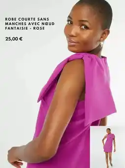 KIABI Robe courte sans manches avec neud offre