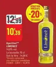 G20 Limonce - aperitivo offre