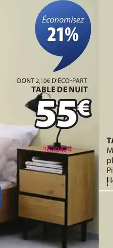JYSK Table de nuit offre