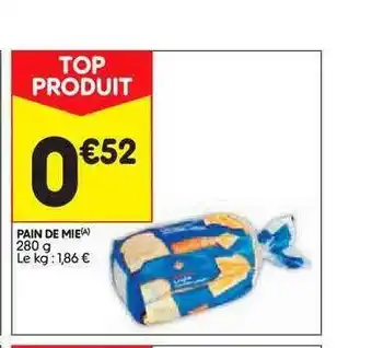 Leader Price Pain De Mie offre