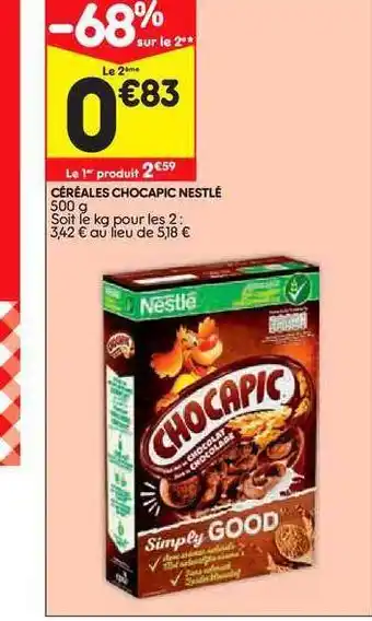 Céréales Chocapic Nestlé