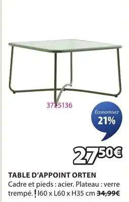 JYSK Table d'appoint orten offre