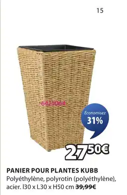 JYSK Panier pour plantes kubb offre