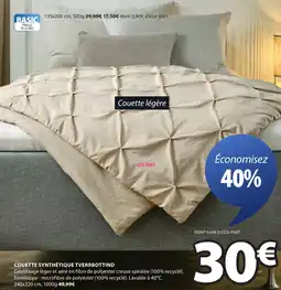 JYSK Couette synthétique tverrbottind offre