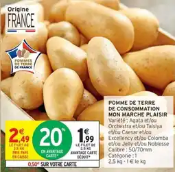 Intermarché Drive Pomme de terre de consommation mon marche plaisir offre