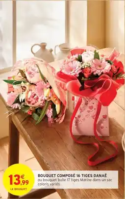 Bouquet composé 16 tiges danaë