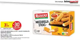 Intermarché Drive Stick de mozzarella x10 + sauce surgelés monique ranou offre