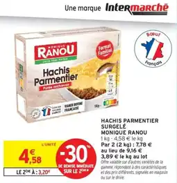 Intermarché Drive Hachis parmentier surgelé monique ranou offre