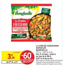 Intermarché Drive La poêlée parisienne surgelée bonduelle offre