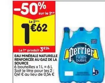 Eau Minérale Naturelle Renforcée Au Gaz De La Source