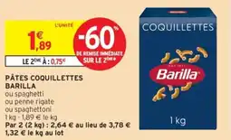 Intermarché Drive Pâtes coquillettes barilla offre