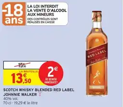 Scotch whisky blended red label johnnie walker