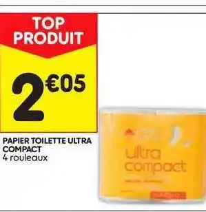 Leader Price Papier Toilette Ultra Compact offre