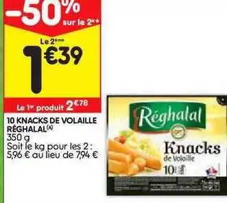 10 Knacks De Volaille Réghalal