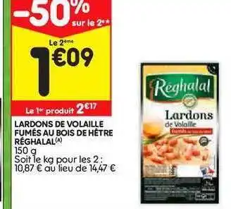 Lardons De Volaille FumĂ©s Au Bois De HĂȘtre RĂ©ghalal