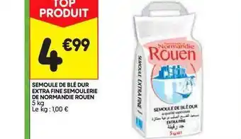 Leader Price Semoule De Blé Dur Extra Fine Semoulerie De Normandie Rouen offre