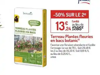 Botanic Terreau Plantes Fleuries En Bacs Botanic offre