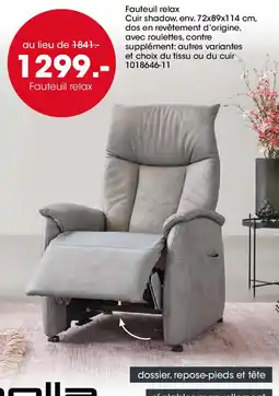 Möbel Martin Fauteuil relax offre