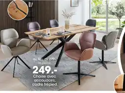 Möbel Martin VALMONDO Chaise avec accoudoirs, cadre trépied offre
