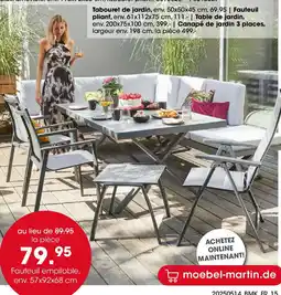 Möbel Martin Fauteuil empilable, env. 57x92x68 cm offre
