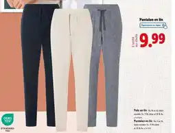 Lidl Pantalon en lin offre