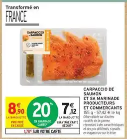Intermarché Hyper Carpaccio De Saumon offre