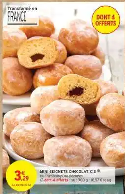Intermarché Hyper MINI BEIGNETS CHOCOLAT X12 offre