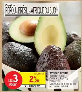 Intermarché Express AVOCAT AFFINE offre