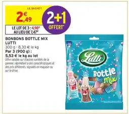Intermarché Hyper BONBONS BOTTLE MIX LUTTI offre
