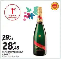 Intermarché Hyper AOP CHAMPAGNE BRUT MUMM offre