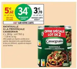 Intermarché Hyper Ratatouille à la Provençale Cassegrain offre