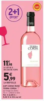 Intermarché Hyper AOP Corse Rosé Terra Corsa offre