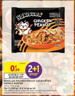 Intermarché Contact Nouilles sautées poulet cacahuètes offre