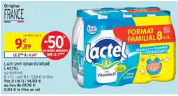 Intermarché Lait UHT Demi-Écrémé Lactel offre