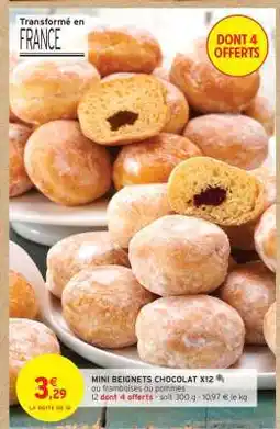 Intermarché Contact MINI BEIGNETS CHOCOLAT X12 offre