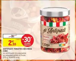 Intermarché ANTIPASTI TOMATES SÉCHÉES CIRO offre